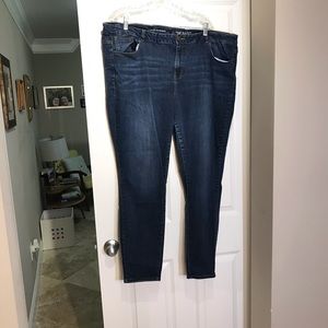 Lane Bryant dark blue skinny jeans size 24w